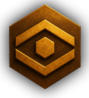 Ai powered golden icon