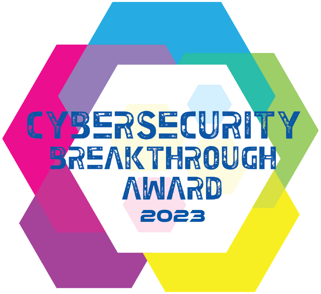 Cybersecurity breakthrough awards badge 2023