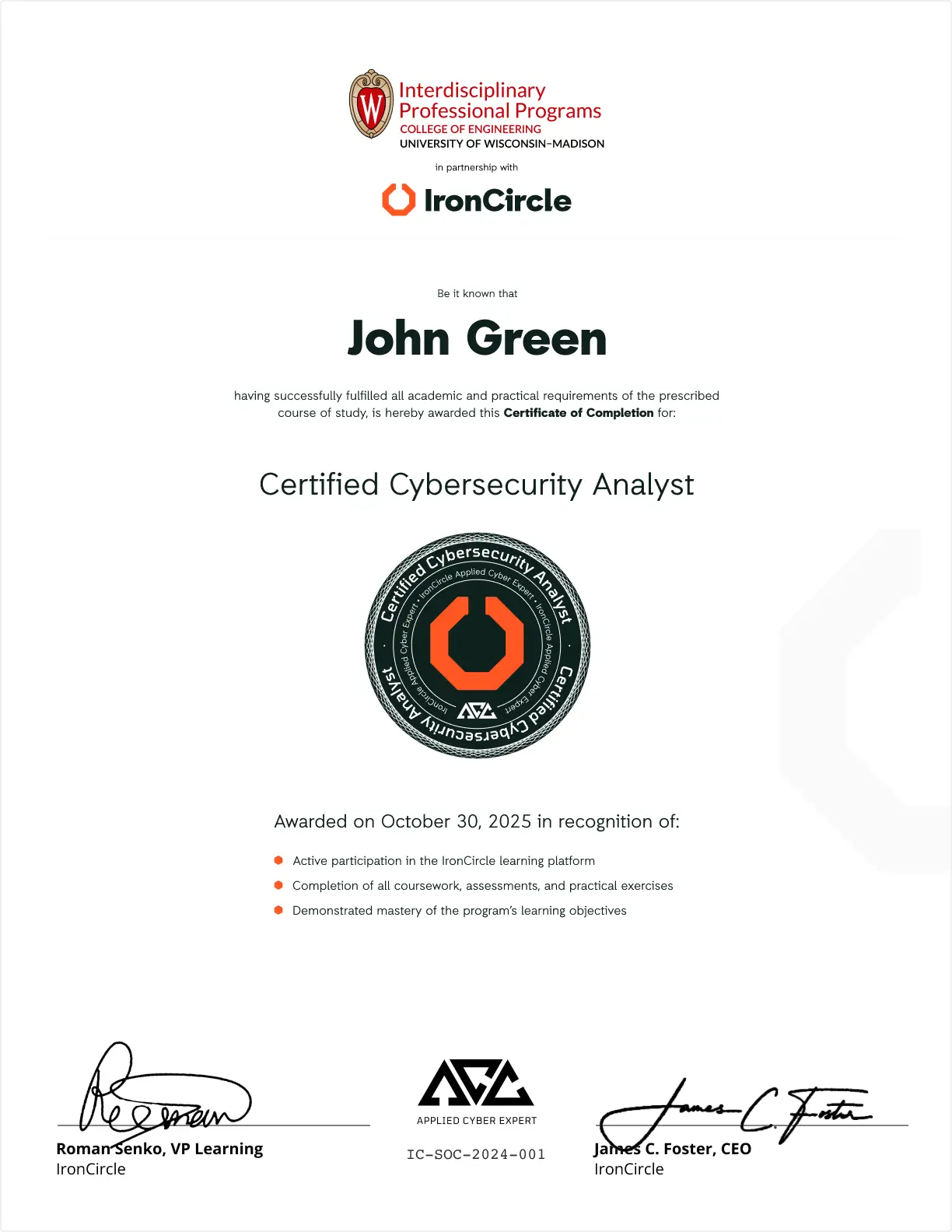 Co branded certificate of completion wisc 2x